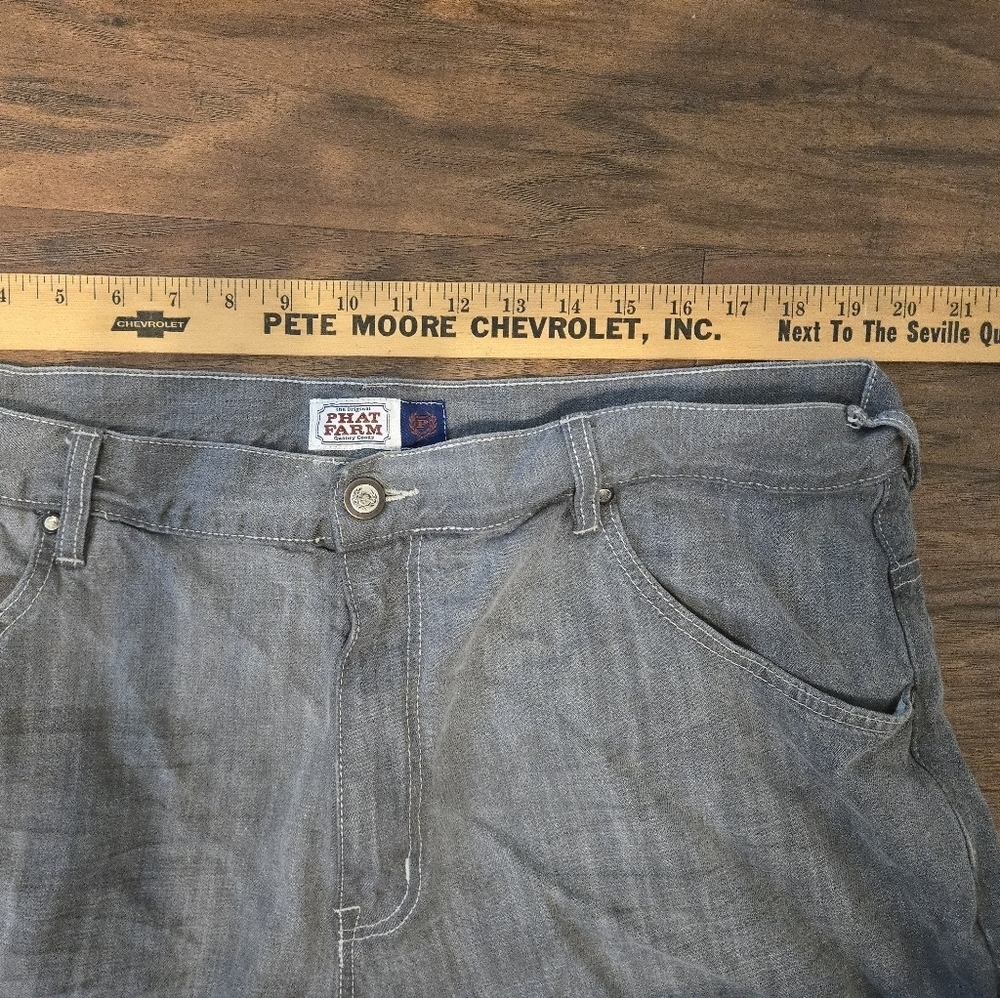 Vintage Phat Farm denim shorts mens size 40 baggy loose jorts - Picture 7 of 7